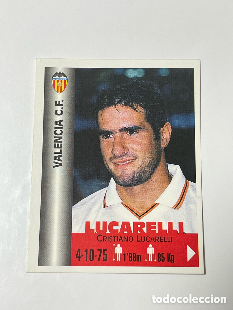 Cromos de F&uacute;tbol: Antonio Lucarelli Valencia Panini Equipos de Europa 1999 #351