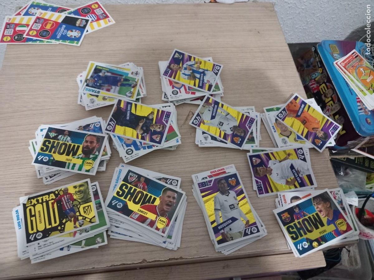 Cromos de F&uacute;tbol: 370 CROMOS DE PEGAR 24/25