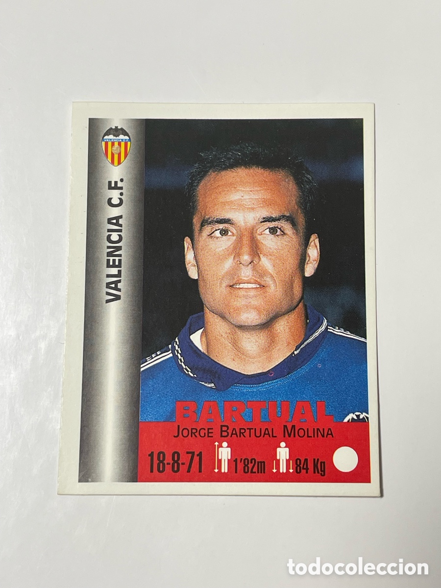 Cromos de F&uacute;tbol: Jorge Bartual Valencia Panini Equipos de Europa 1999 #352