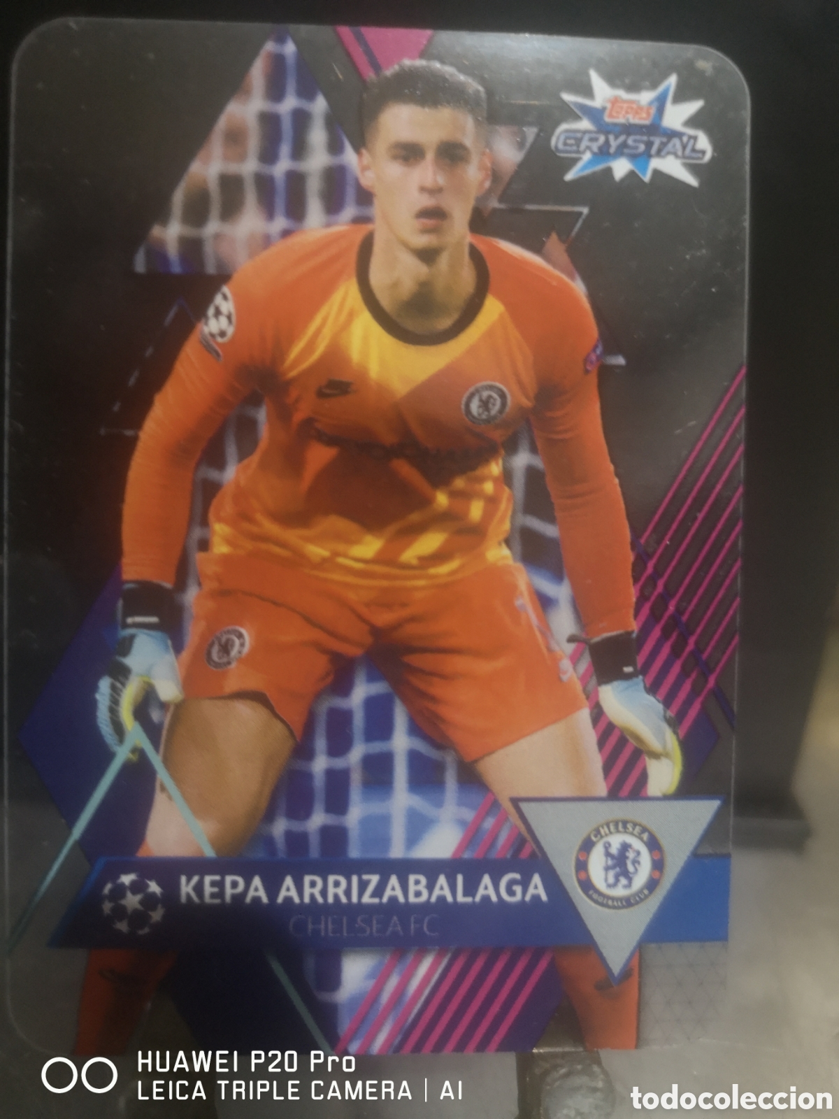 Cromos de F&uacute;tbol: TOPPS CRYSTAL CHAMPIONS LEAGUE 2019 2020 KEPA ARRIZABALAGA 47 CHELSEA