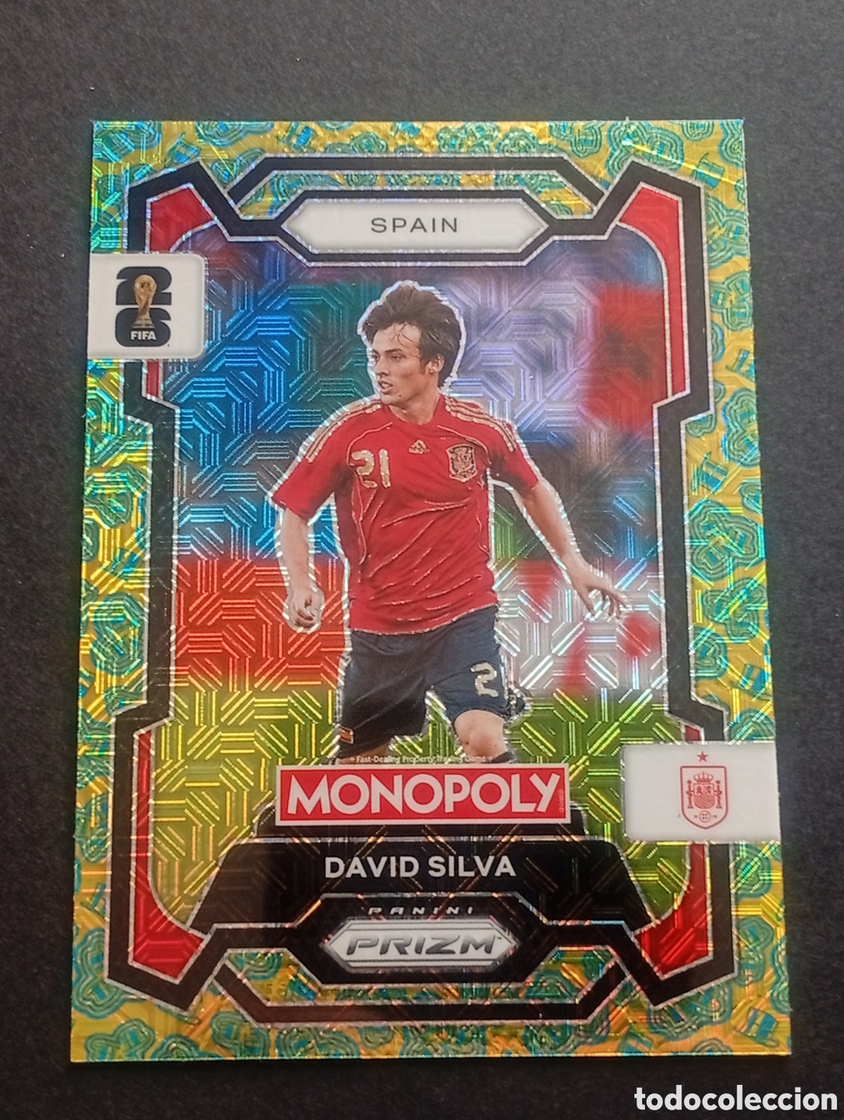 Cromos de F&uacute;tbol: 42 paralela prizm hat trick SILVA SPAIN ESPA&Ntilde;A MONOPOLY FIFA 2026 WORLD CUP MUNDIAL NO ADRENALYN