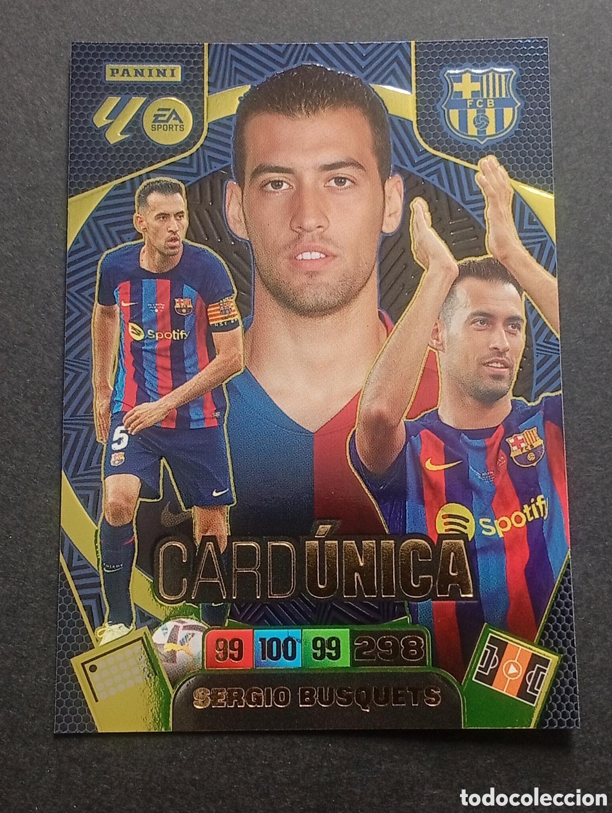 Cromos de F&uacute;tbol: BUSQUETS UNICA TOTAL KINGS BARCELONA PANINI ADRENALYN XL 2025 2026 25 26 BAL&Oacute;N DE ORO MEGACRACKS