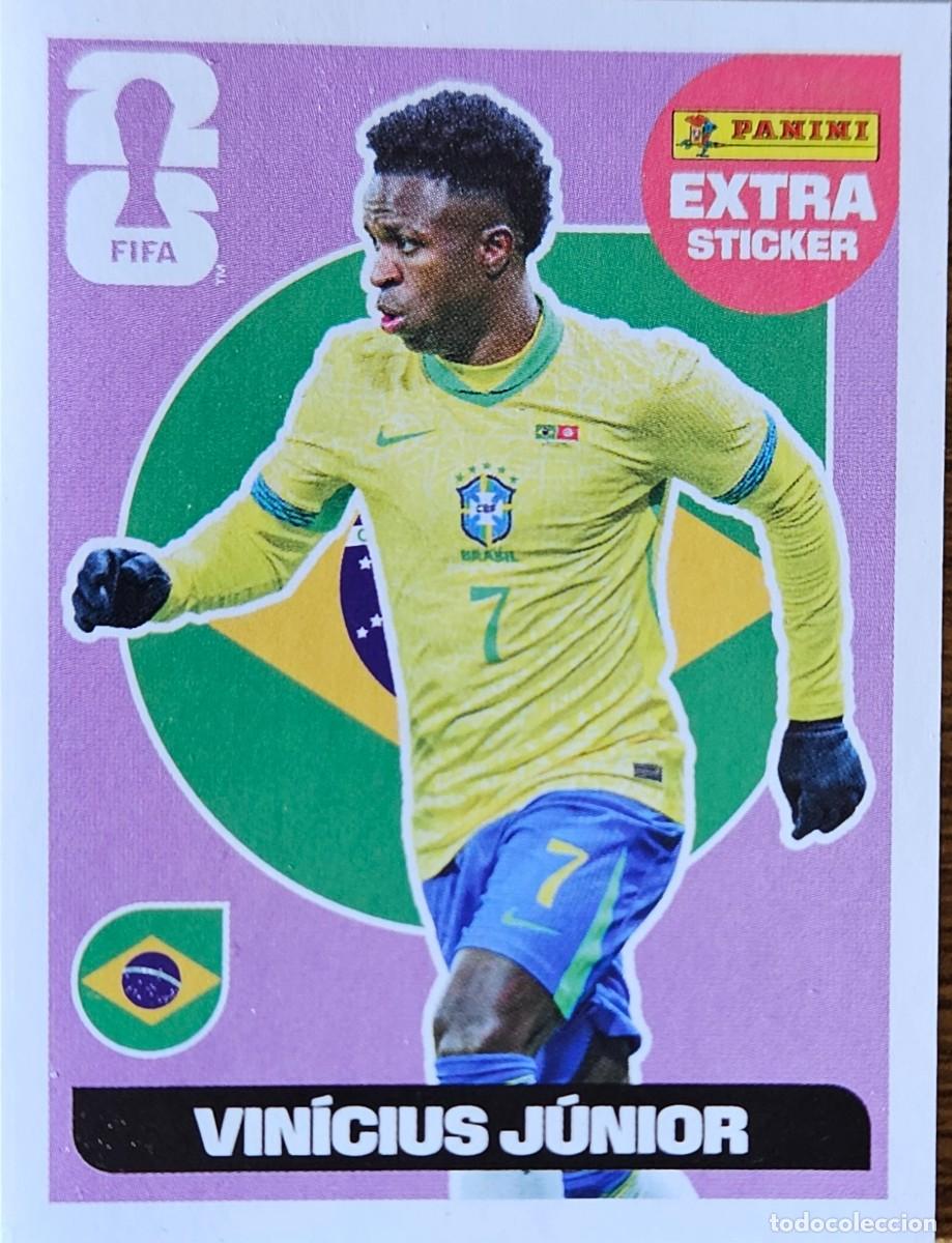 Cromos de F&uacute;tbol: Vinicius Junior - Base # Brasil - Extra Sticker - Panini FIFA World Cup 2026