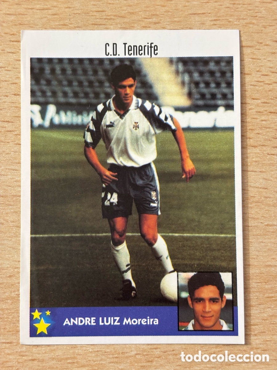 Cromos de F&uacute;tbol: # 101 Andre Luiz Brasil CD Tenerife Mejores Equipos de Europa 97-98 Panini