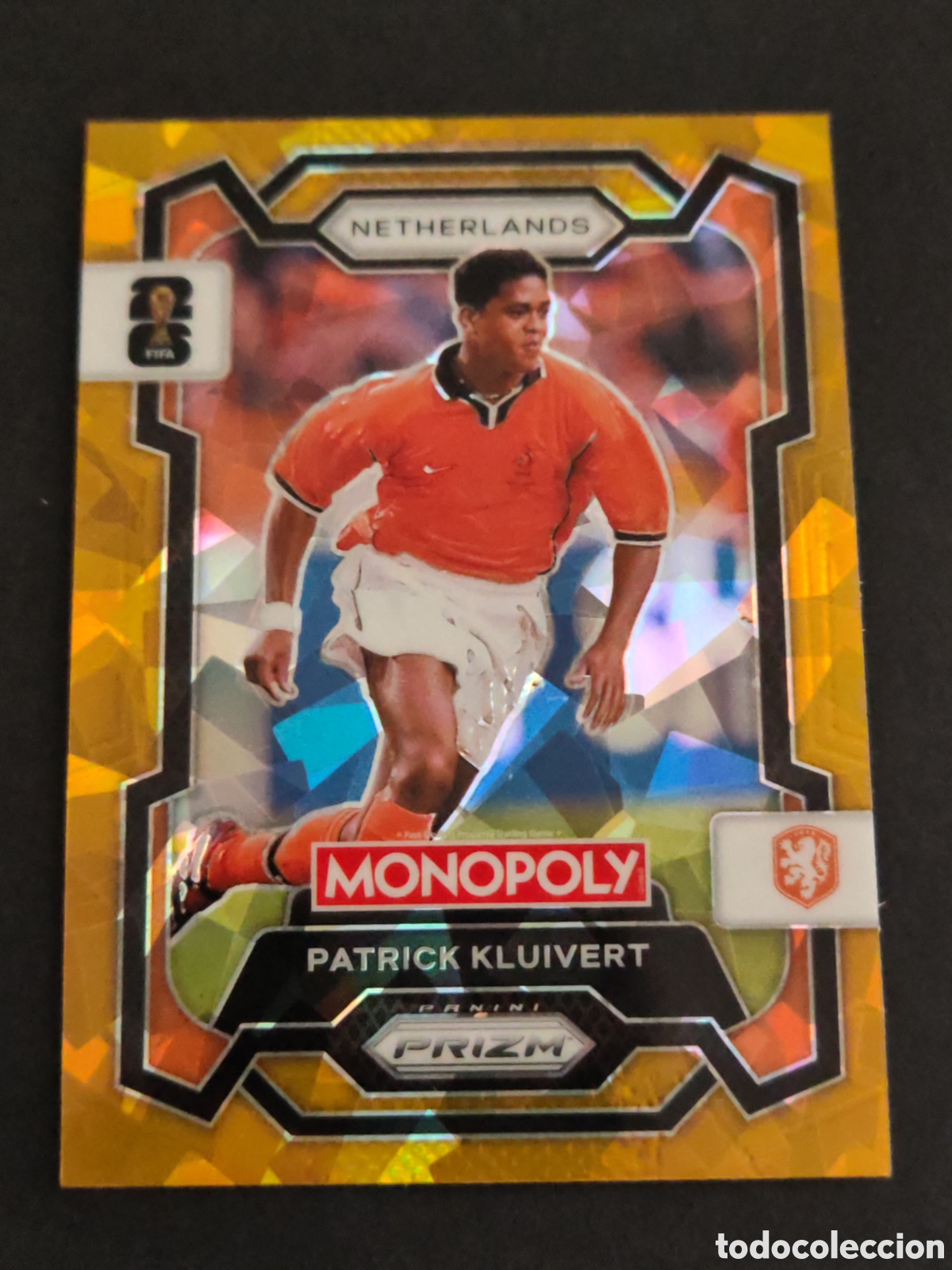 Fu&szlig;ball-Sticker: 72 prizm paralela cracked KLUIVERT HOLANDA BARCELONA MONOPOLY FIFA 2026 WORLD CUP MUNDIAL ADRENALYN
