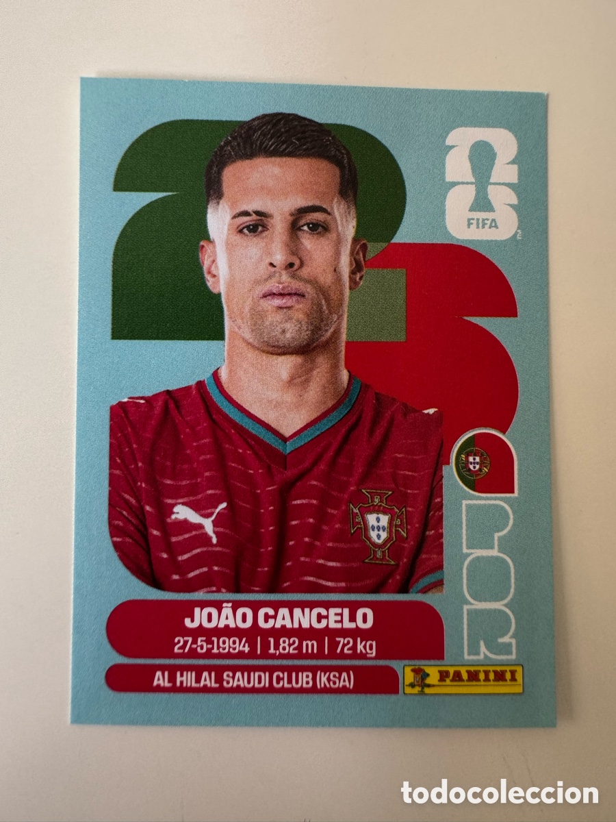 Cromos de F&uacute;tbol: Portugal POR MUNDIAL FIFA WORLD CUP 2026 STICKER PANINI POR5 &ndash; Jo&atilde;o Cancelo N&ordm; 5