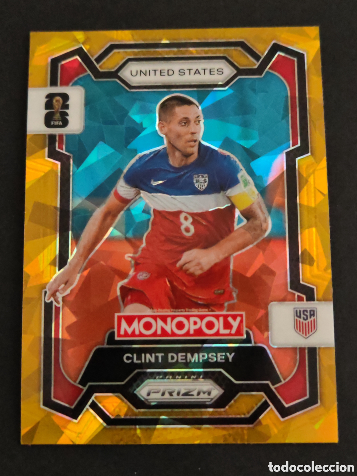 Cromos de F&uacute;tbol: 51 prizm paralela cracked CLINT DEMPSEY USA EEUU MONOPOLY FIFA 2026 WORLD CUP MUNDIAL ADRENALYN