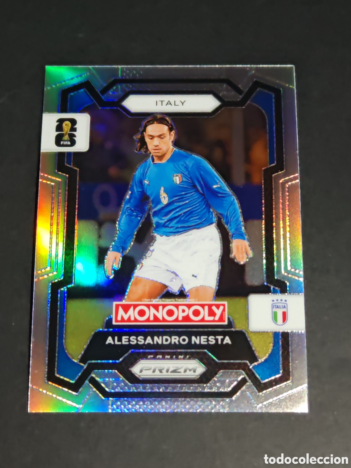 Cromos de F&uacute;tbol: 34 prizm paralela silver ALESSANDRO NESTA ITALIA MONOPOLY FIFA 2026 WORLD CUP MUNDIAL ADRENALYN