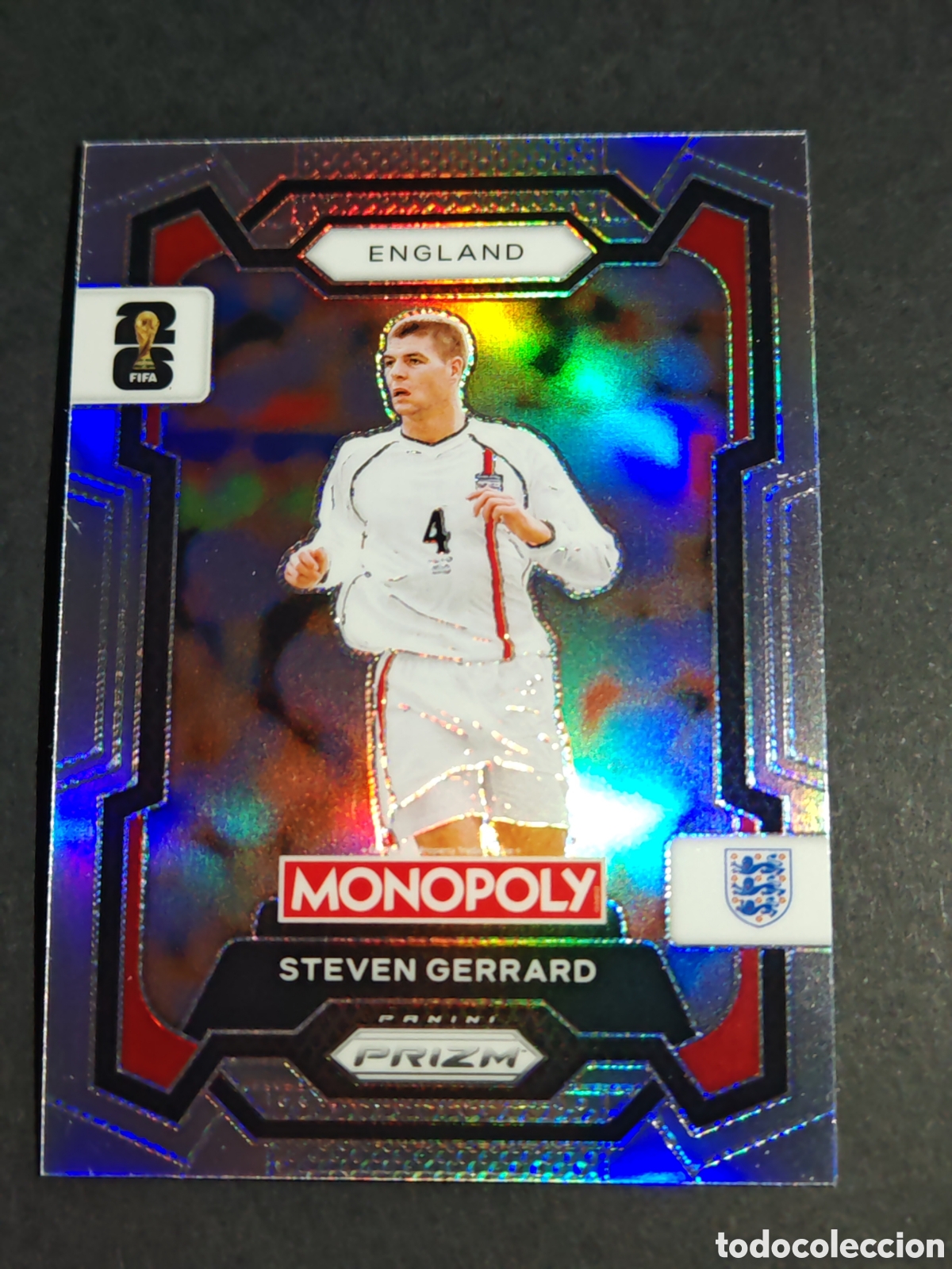 Cromos de F&uacute;tbol: 23 prizm paralela silver STEVEN GERRARD ENGLAND MONOPOLY FIFA 2026 WORLD CUP MUNDIAL ADRENALYN