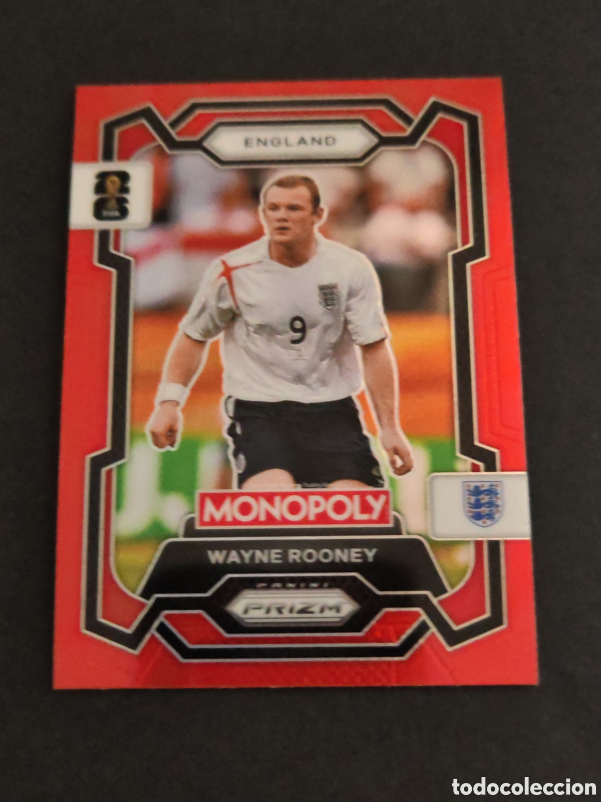 Cromos de F&uacute;tbol: 27 prizm paralela red ROONEY ENGLAND MONOPOLY FIFA 2026 WORLD CUP MUNDIAL ADRENALYN