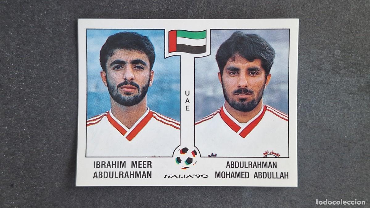 Cromos de F&uacute;tbol: L3 ABDULRAHMAN - ABDULLAH SELECCION EMIRATOS ARABES 310 MUNDIAL ITALIA 90 PANINI NUNCA PEGADO