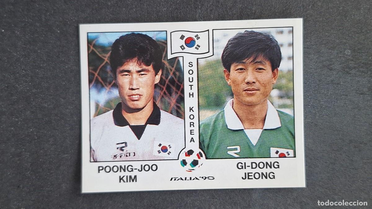 Cromos de F&uacute;tbol: L3 KIM - JEONG SELECCION KOREA DEL SUR 317 MUNDIAL ITALIA 90 PANINI NUNCA PEGADO SIN PEGAR