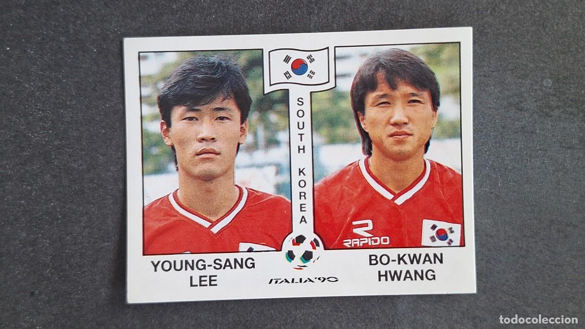 Cromos de F&uacute;tbol: L3 LEE - HWANG SELECCION KOREA DEL SUR 321 MUNDIAL ITALIA 90 PANINI NUNCA PEGADO SIN PEGAR