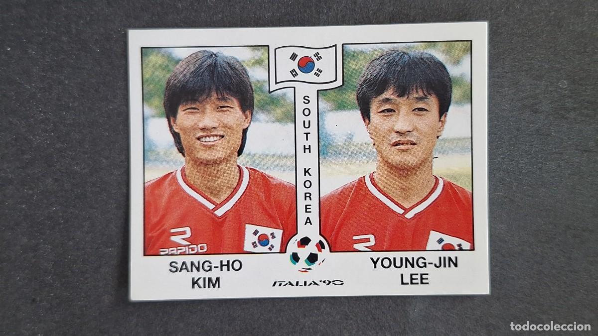 Cromos de F&uacute;tbol: L3 KIM - LEE SELECCION KOREA DEL SUR 322 MUNDIAL ITALIA 90 PANINI NUNCA PEGADO SIN PEGAR