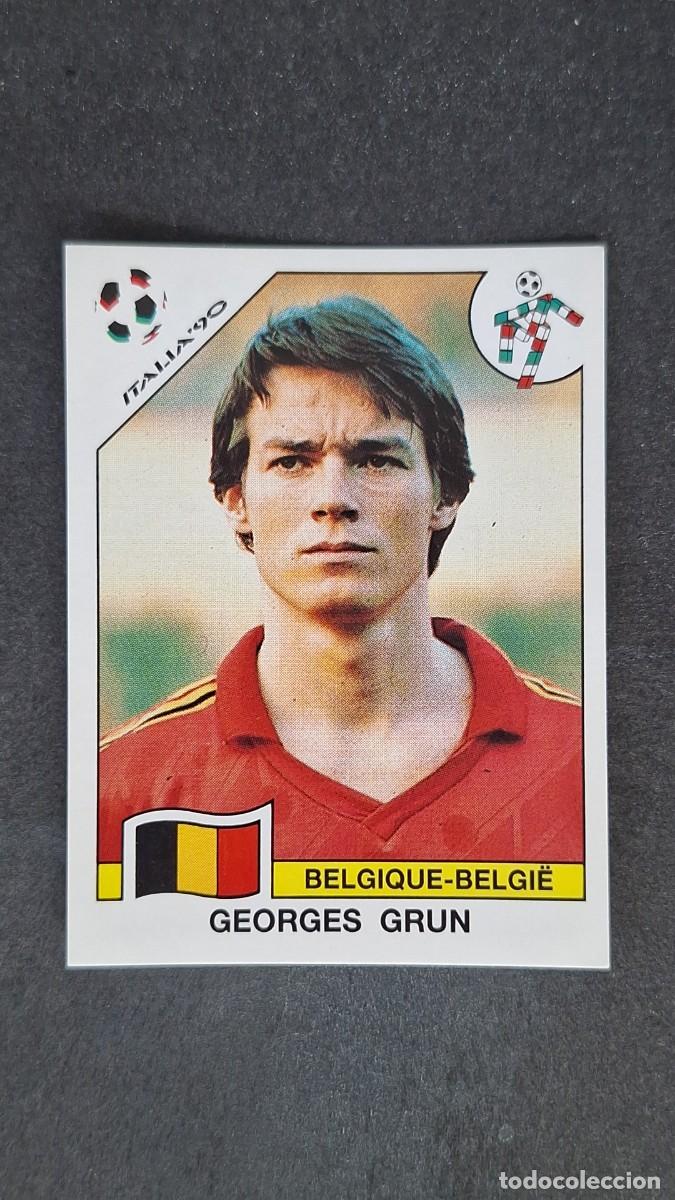 Cromos de F&uacute;tbol: L3 GEORGES GRUN SELECCION BELGICA 330 MUNDIAL ITALIA 90 PANINI NUNCA PEGADO SIN PEGAR