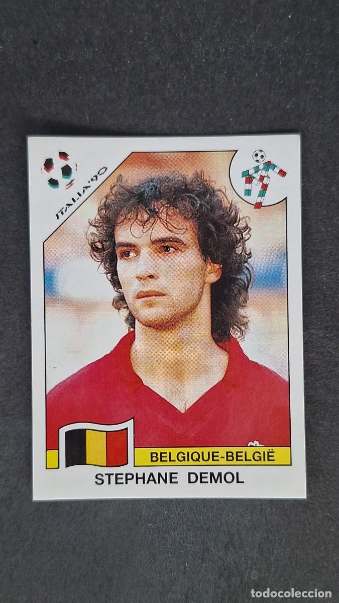 Cromos de F&uacute;tbol: L3 STEPHANE DEMOL SELECCION BELGICA 332 MUNDIAL ITALIA 90 PANINI NUNCA PEGADO SIN PEGAR