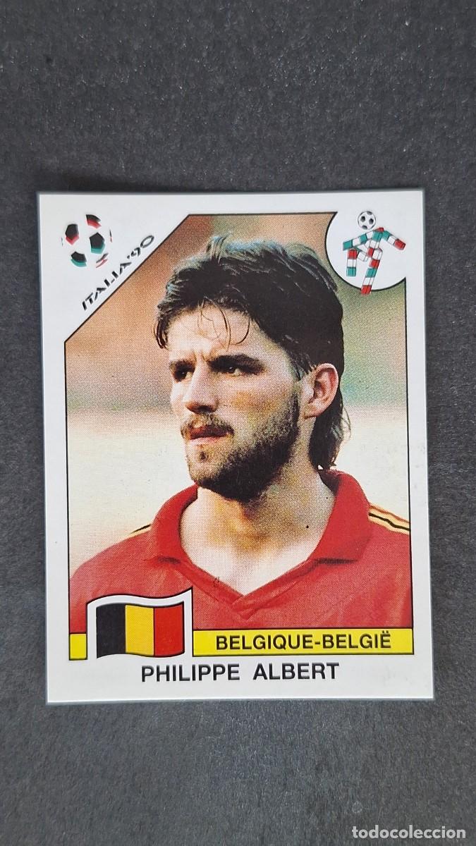 Cromos de F&uacute;tbol: L3 PHILIPPE ALBERT SELECCION BELGICA 333 MUNDIAL ITALIA 90 PANINI NUNCA PEGADO SIN PEGAR