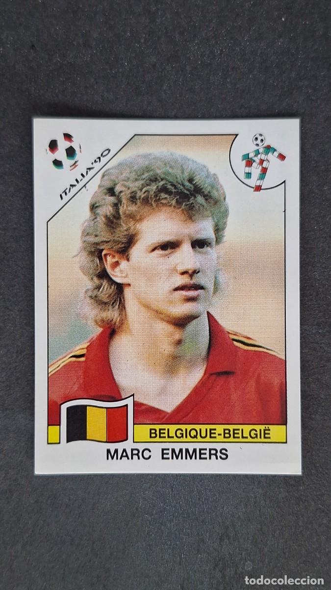 Cromos de F&uacute;tbol: L3 MARC EMMERS SELECCION BELGICA 336 MUNDIAL ITALIA 90 PANINI NUNCA PEGADO SIN PEGAR