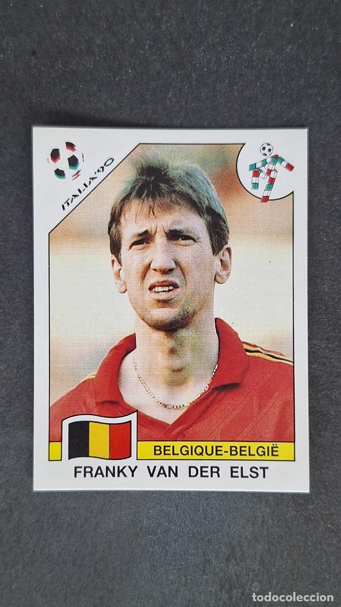 Cromos de F&uacute;tbol: L3 FRANKY VAN DER ELST SELECCION BELGICA 337 MUNDIAL ITALIA 90 PANINI NUNCA PEGADO SIN PEGAR
