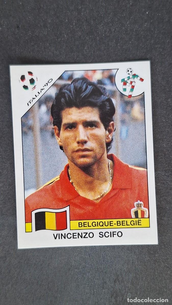 Cromos de F&uacute;tbol: L3 VINCENZO SCIFO SELECCION BELGICA 338 MUNDIAL ITALIA 90 PANINI NUNCA PEGADO SIN PEGAR