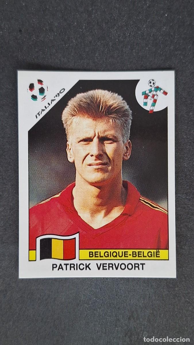 Cromos de F&uacute;tbol: L3 PATRICK VERVOORT SELECCION BELGICA 339 MUNDIAL ITALIA 90 PANINI NUNCA PEGADO SIN PEGAR