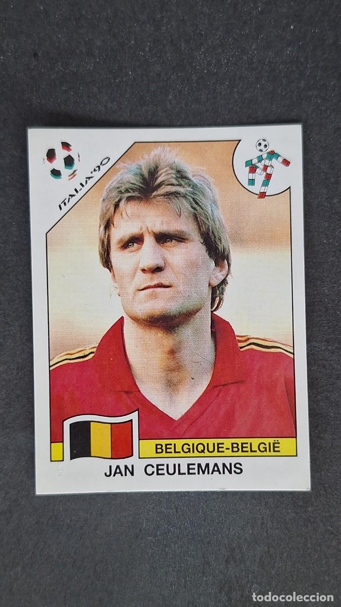 Cromos de F&uacute;tbol: L3 JAN CEULEMANS SELECCION BELGICA 340 MUNDIAL ITALIA 90 PANINI NUNCA PEGADO SIN PEGAR
