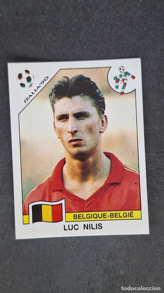 Cromos de F&uacute;tbol: L3 LUC NILIS SELECCION BELGICA 343 MUNDIAL ITALIA 90 PANINI NUNCA PEGADO SIN PEGAR