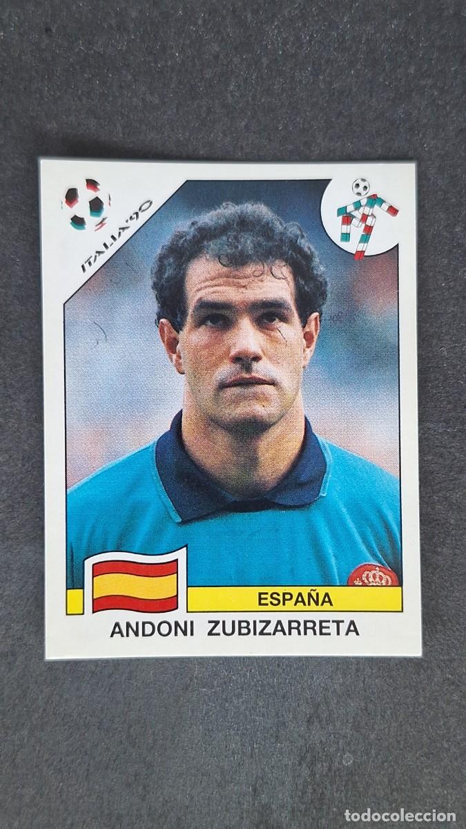 Cromos de F&uacute;tbol: L3 ANDONI ZUBIZARRETA SELECCION ESPA&Ntilde;A 345 MUNDIAL ITALIA 90 PANINI NUNCA PEGADO SIN PEGAR