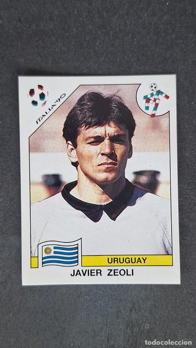 Cromos de F&uacute;tbol: L3 JAVIER ZEOLI SELECCION URUGUAY 365 MUNDIAL ITALIA 90 PANINI NUNCA PEGADO SIN PEGAR