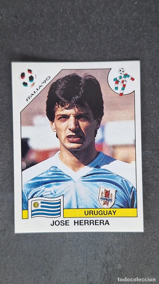Cromos de F&uacute;tbol: L3 JOSE HERRERA SELECCION URUGUAY 367 MUNDIAL ITALIA 90 PANINI NUNCA PEGADO SIN PEGAR
