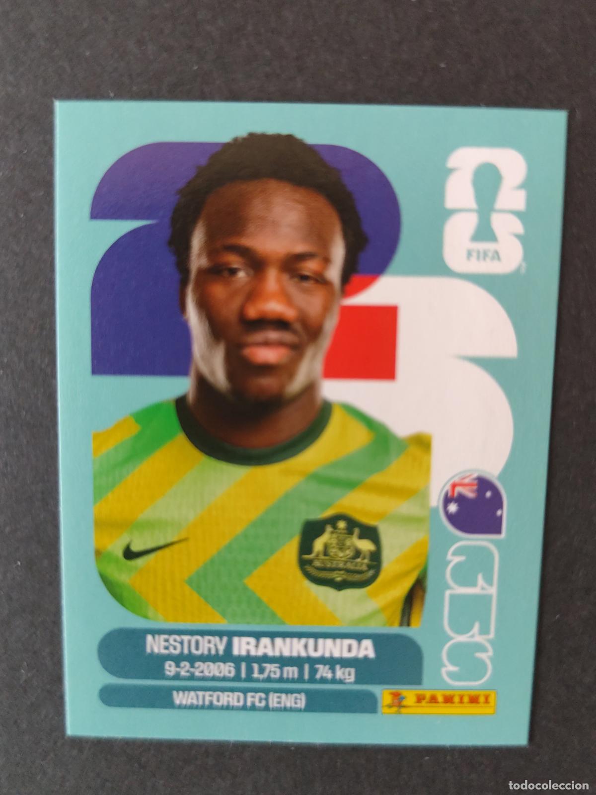 Cromos de F&uacute;tbol: AUS19 NESTORY IRANKUNDA 19 AUSTRALIA MUNDIAL FIFA WORLD CUP 2026 STICKER PANINI SIN PEGAR
