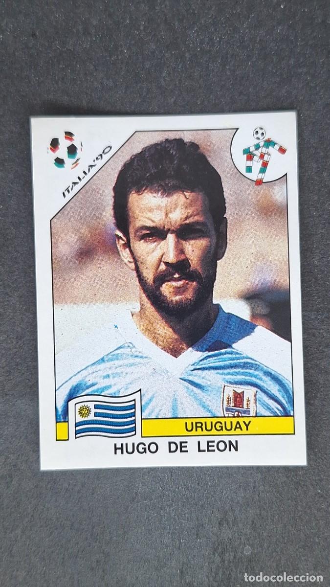 Cromos de F&uacute;tbol: L3 HUGO DE LEON SELECCION URUGUAY 370 MUNDIAL ITALIA 90 PANINI NUNCA PEGADO SIN PEGAR