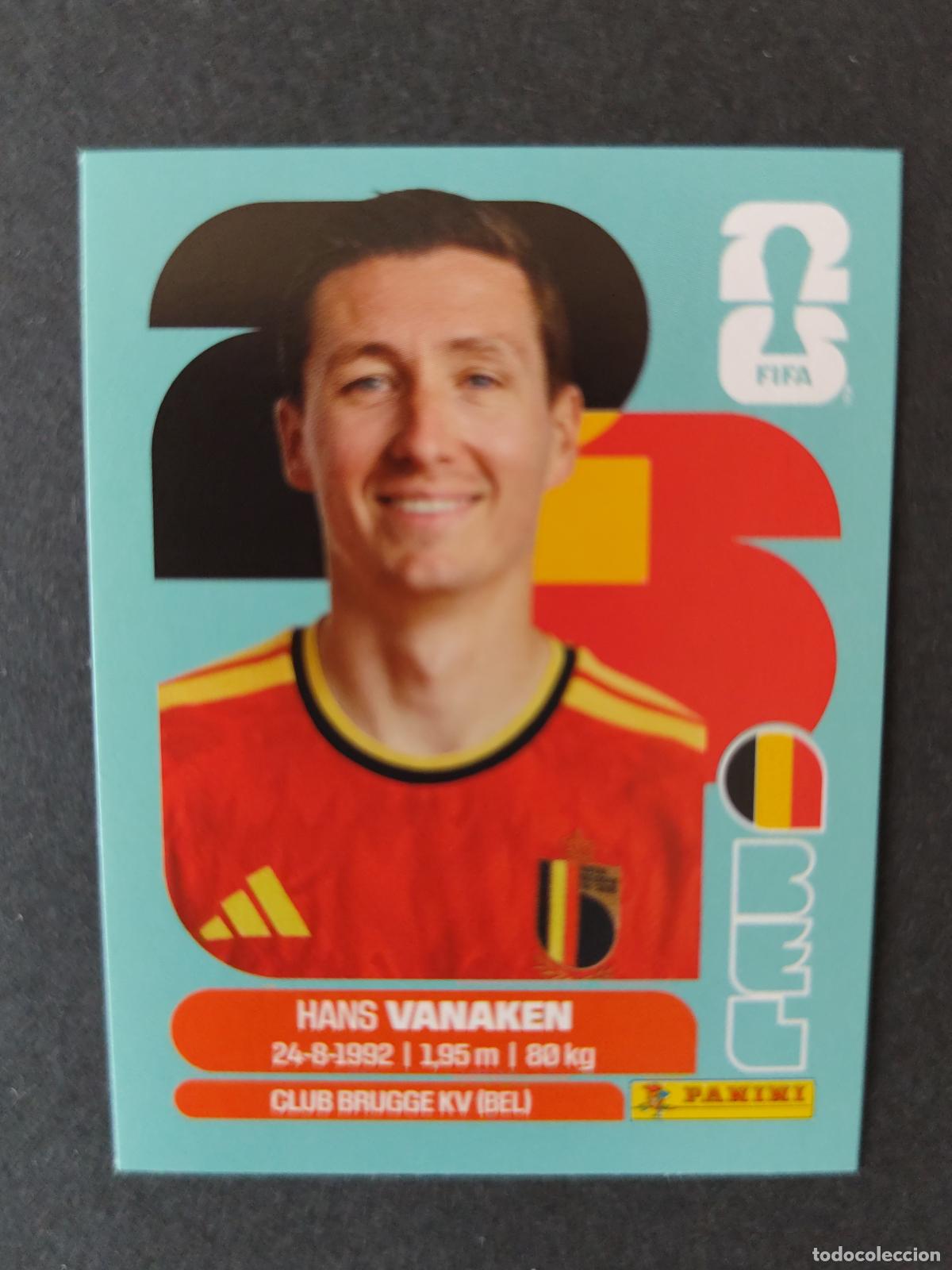 Cromos de F&uacute;tbol: BEL14 HANS VANAKEN 14 B&Eacute;LGICA MUNDIAL FIFA WORLD CUP 2026 STICKER PANINI SIN PEGAR