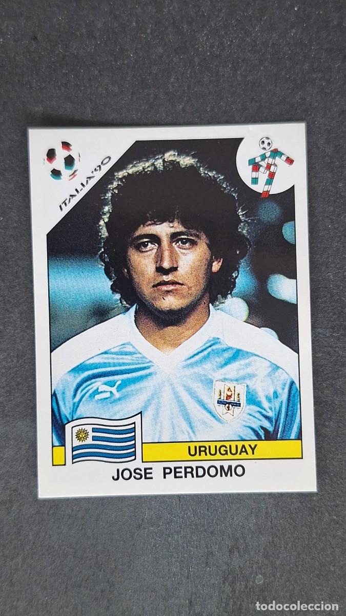 Cromos de F&uacute;tbol: L3 JOSE PERDOMO SELECCION URUGUAY 372 MUNDIAL ITALIA 90 PANINI NUNCA PEGADO SIN PEGAR