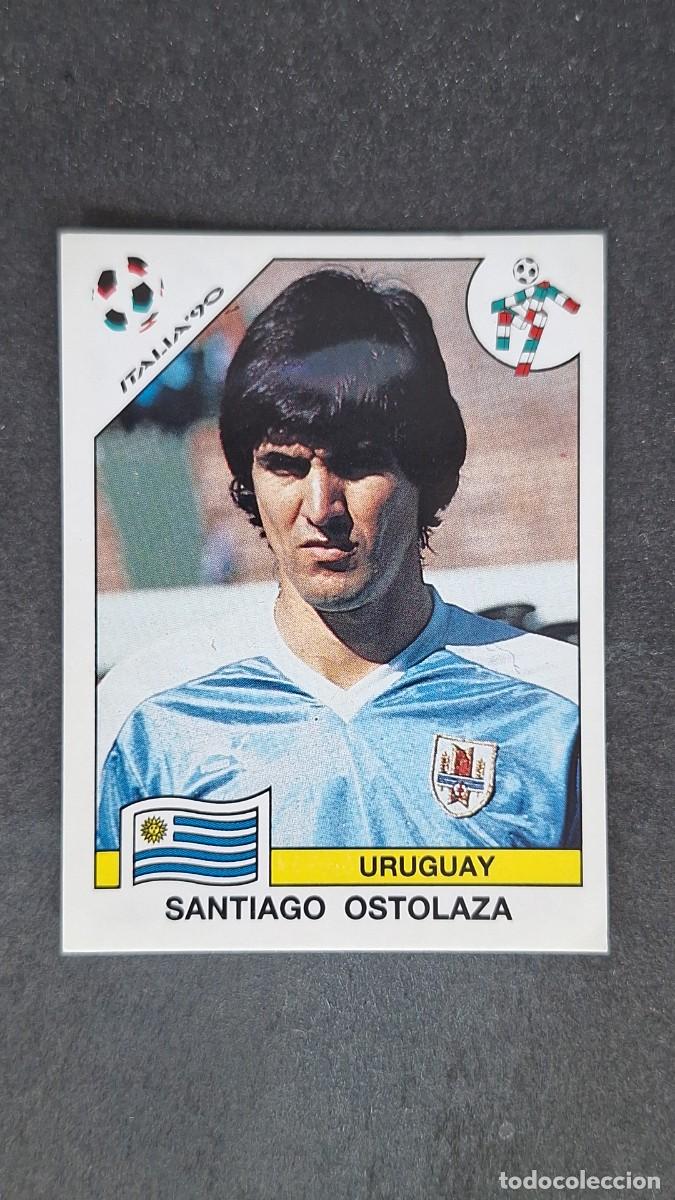 Cromos de F&uacute;tbol: L3 SANTIAGO OSTOLAZA SELECCION URUGUAY 373 MUNDIAL ITALIA 90 PANINI NUNCA PEGADO SIN PEGAR
