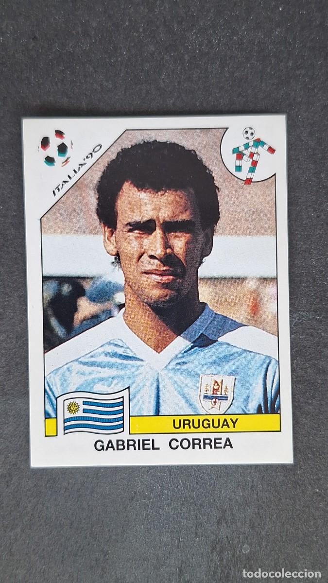 Cromos de F&uacute;tbol: L3 GABRIEL CORREA SELECCION URUGUAY 374 MUNDIAL ITALIA 90 PANINI NUNCA PEGADO SIN PEGAR