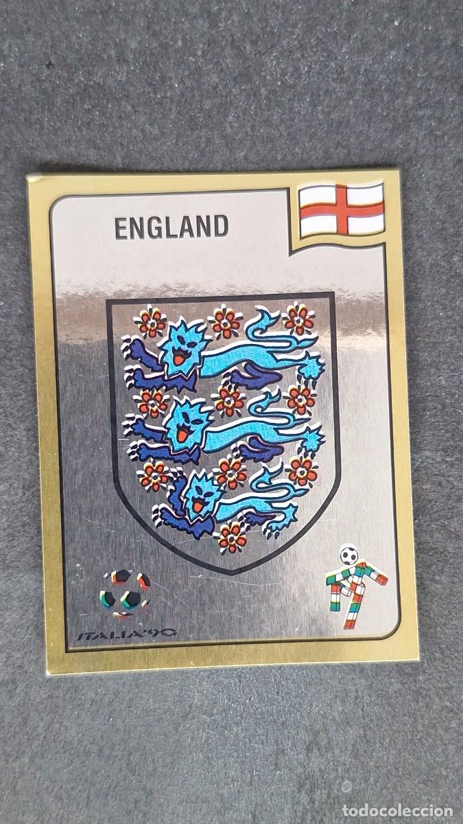 Figurine di Calcio: L3 ESCUDO SELECCION INGLATERRA 382 MUNDIAL ITALIA 90 PANINI NUNCA PEGADO SIN PEGAR
