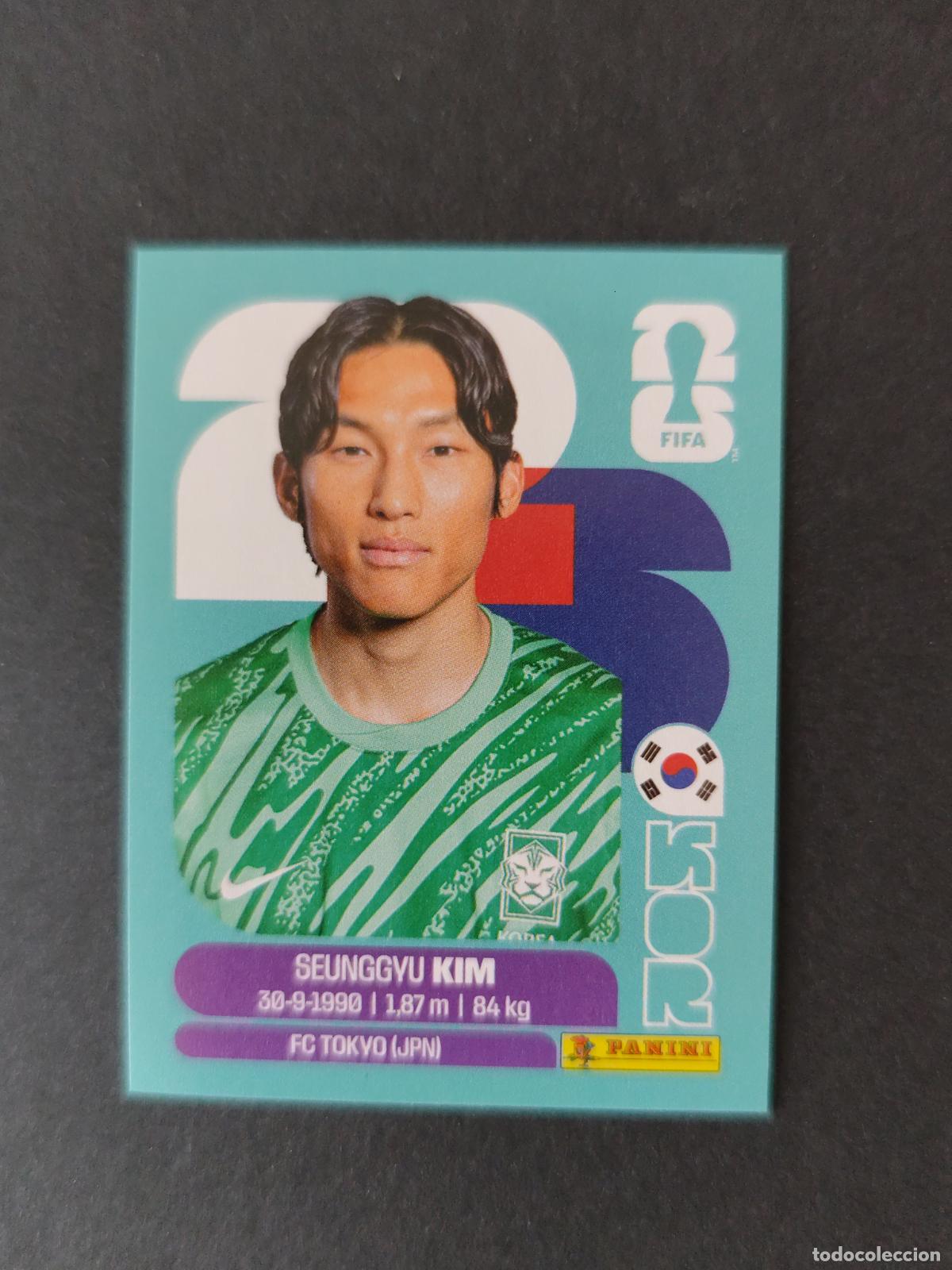Cromos de F&uacute;tbol: KOR3 SEUNG-GYU KIM 3 COREA DEL SUR MUNDIAL FIFA WORLD CUP 2026 STICKER PANINI SIN PEGAR