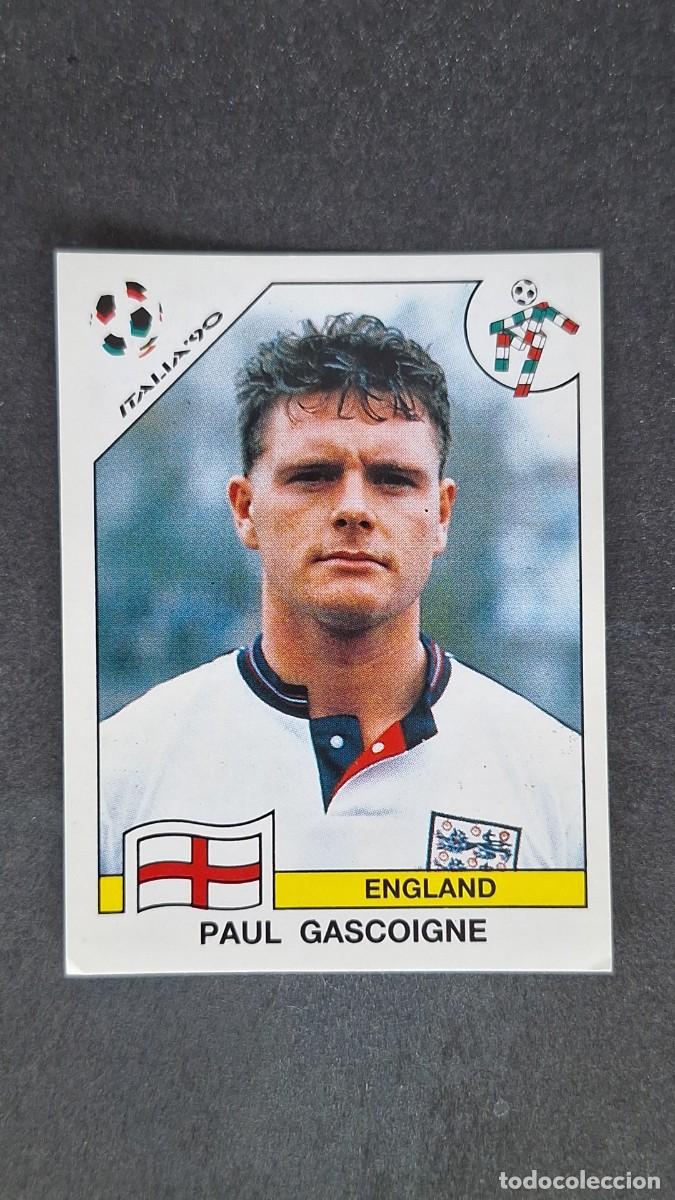 Cromos de F&uacute;tbol: L3 PAUL GASCOIGNE SELECCION INGLATERRA 394 MUNDIAL ITALIA 90 PANINI NUNCA PEGADO SIN PEGAR