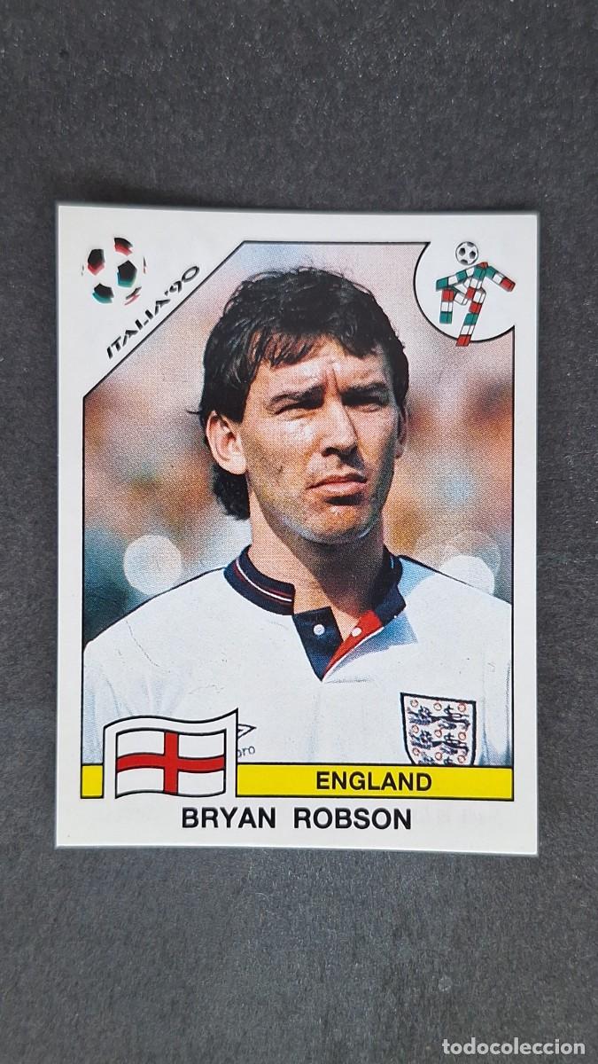Cromos de F&uacute;tbol: L3 BRYAN ROBSON SELECCION INGLATERRA 395 MUNDIAL ITALIA 90 PANINI NUNCA PEGADO SIN PEGAR