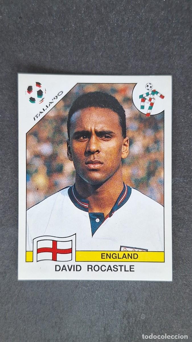 Cromos de F&uacute;tbol: L3 DAVID ROCASTLE SELECCION INGLATERRA 396 MUNDIAL ITALIA 90 PANINI NUNCA PEGADO SIN PEGAR