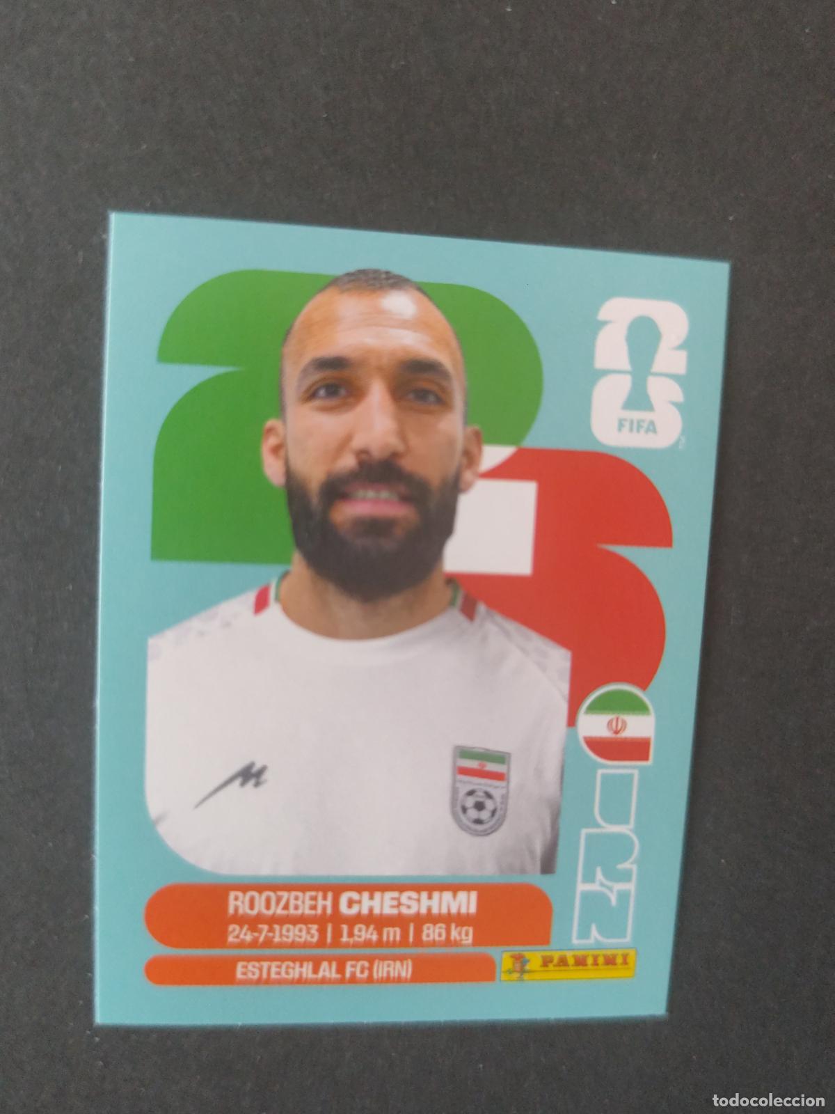 Cromos de Futebol: IRN15 ROOZBEH CHESHMI 15 IR&Aacute;N MUNDIAL FIFA WORLD CUP 2026 STICKER PANINI SIN PEGAR