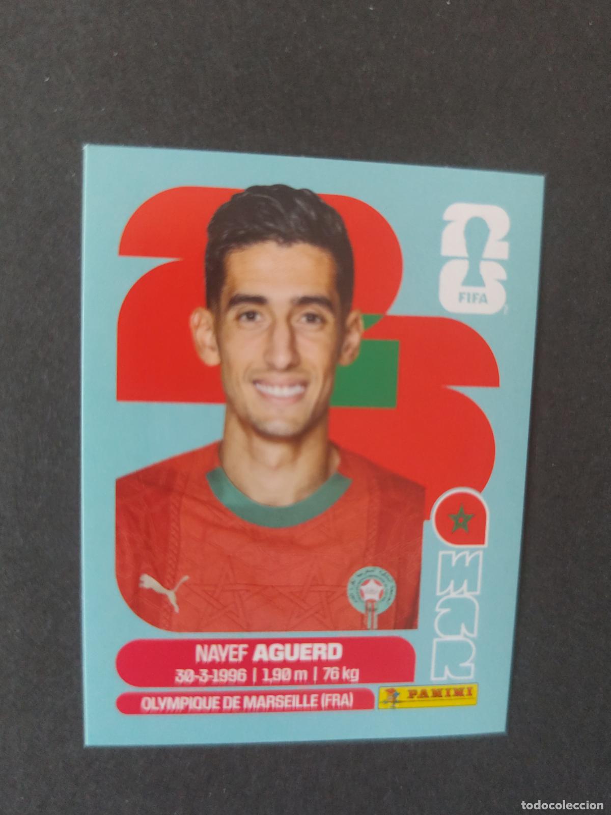 Fu&szlig;ball-Sticker: MAR6 NAYEF AGUERD 6 MARRUECOS MUNDIAL FIFA WORLD CUP 2026 STICKER PANINI SIN PEGAR