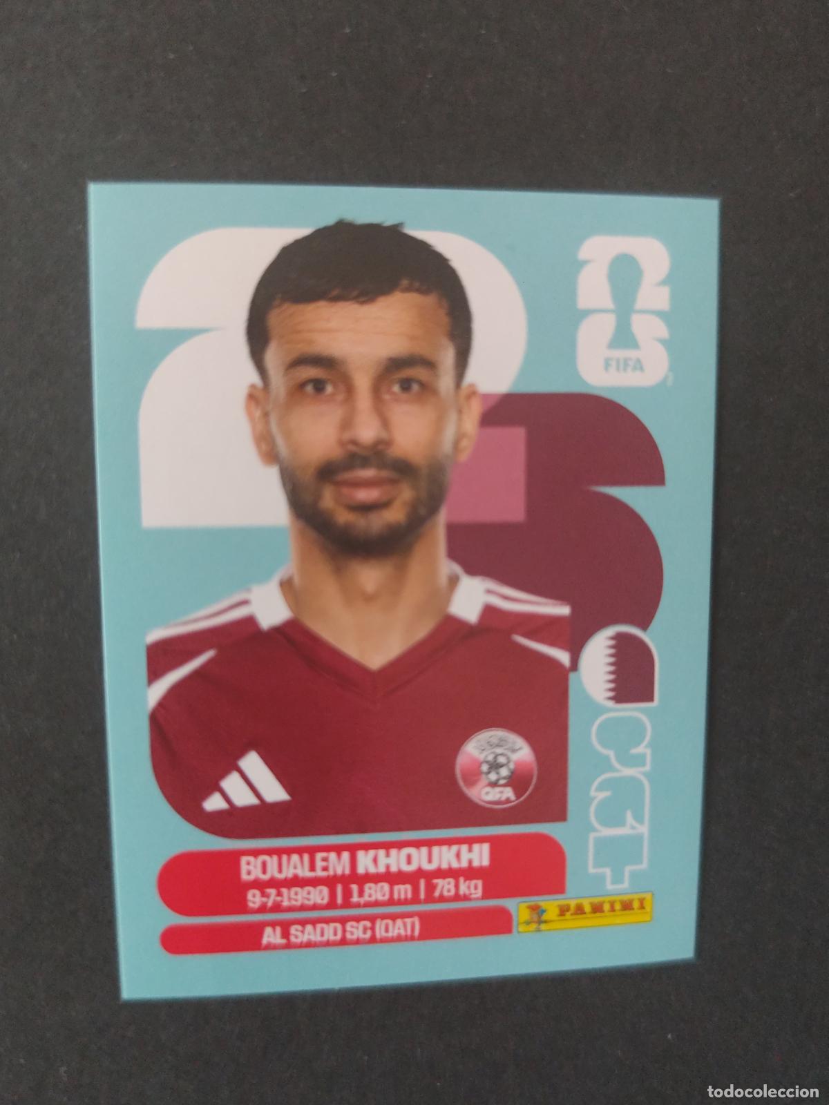 Cromos de F&uacute;tbol: QAT6 BOUALEM KHOUKHI 6 QATAR CATAR MUNDIAL FIFA WORLD CUP 2026 STICKER PANINI SIN PEGAR