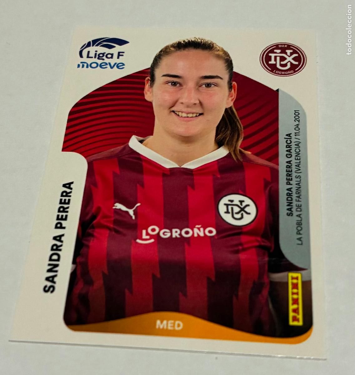 Cromos de F&uacute;tbol: CROMO FUTBOL PANINI SANDRA PERERA, LIGA FEMENINA MOEVE 2025-2026, Numero 155 B