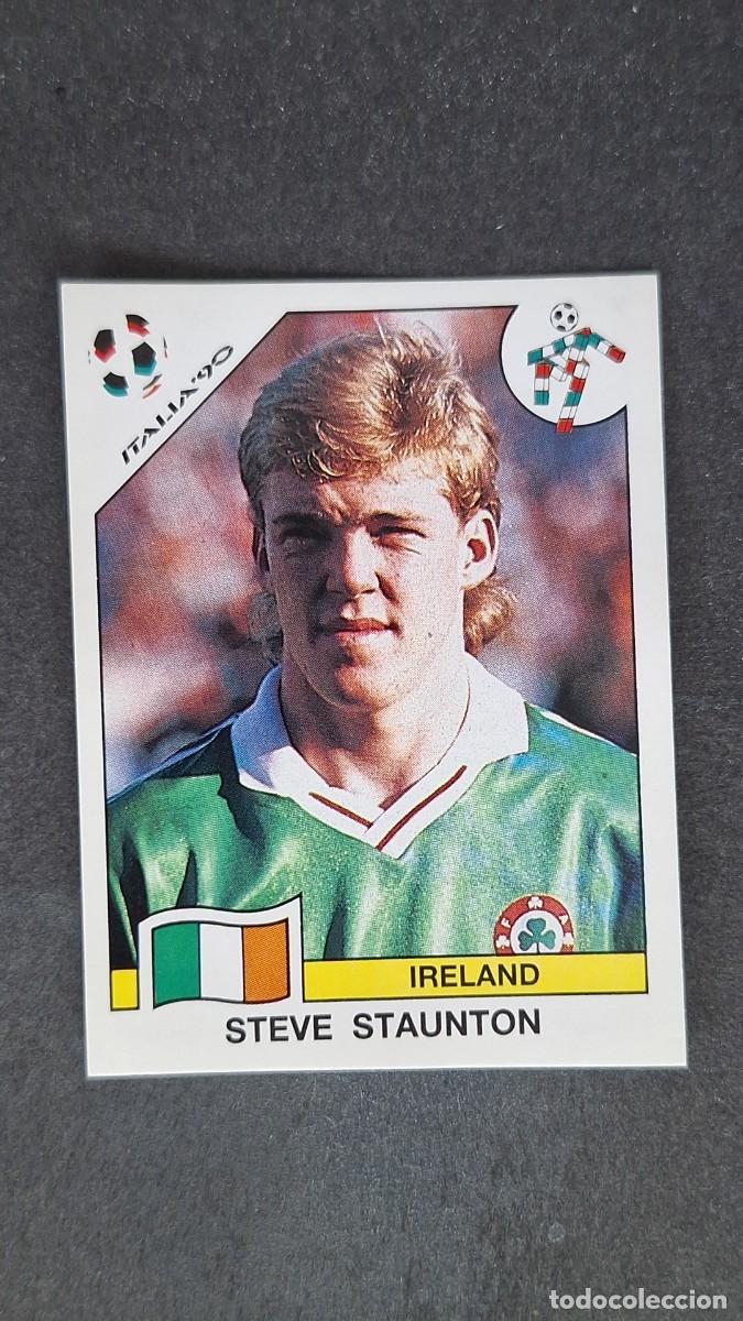 Cromos de F&uacute;tbol: L3 STEVE STAUNTON SELECCION IRLANDA 429 MUNDIAL ITALIA 90 PANINI NUNCA PEGADO SIN PEGAR