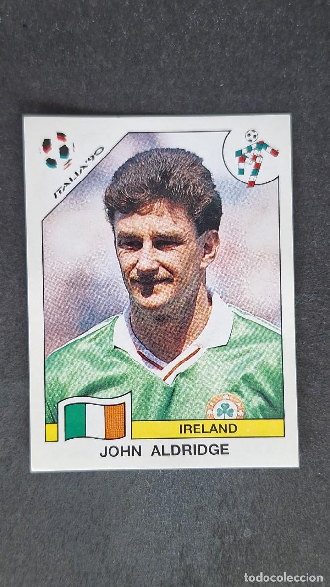 Cromos de F&uacute;tbol: L3 JOHN ALDRIDGE SELECCION IRLANDA 436 MUNDIAL ITALIA 90 PANINI NUNCA PEGADO SIN PEGAR
