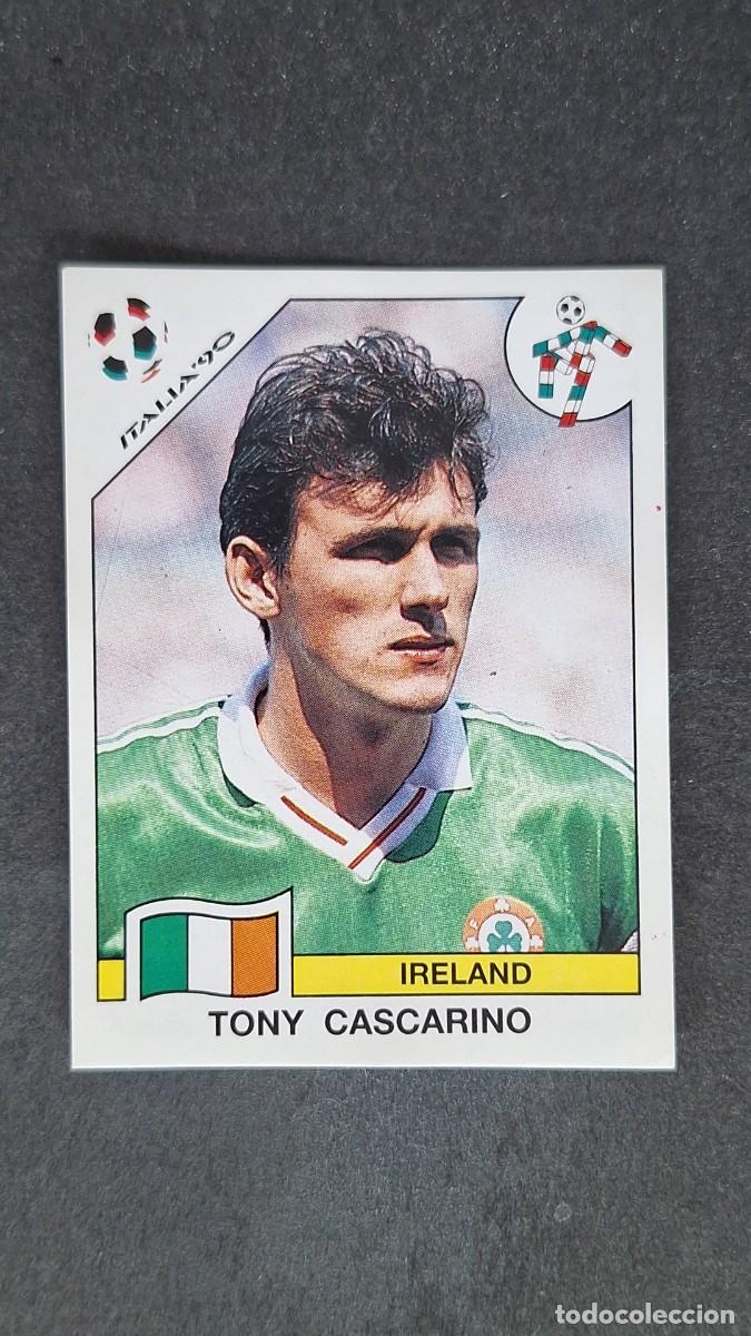 Cromos de F&uacute;tbol: L3 TONY CASCARINO SELECCION IRLANDA 437 MUNDIAL ITALIA 90 PANINI NUNCA PEGADO SIN PEGAR