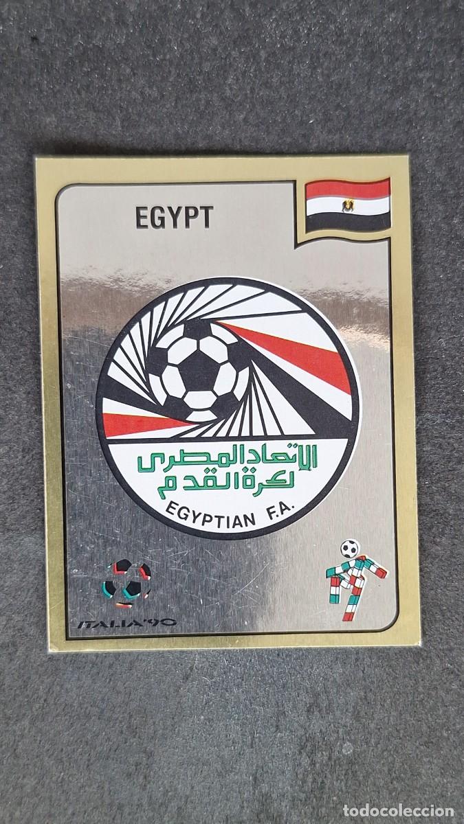 Cromos de F&uacute;tbol: L3 ESCUDO SELECCION EGIPTO 439 MUNDIAL ITALIA 90 PANINI NUNCA PEGADO SIN PEGAR