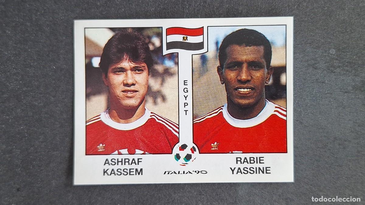 Cromos de Futebol: L3 ASHRAF KASSEM - RABIE YASSINE SELECCION EGIPTO 444 MUNDIAL ITALIA 90 PANINI NUNCA PEGADO